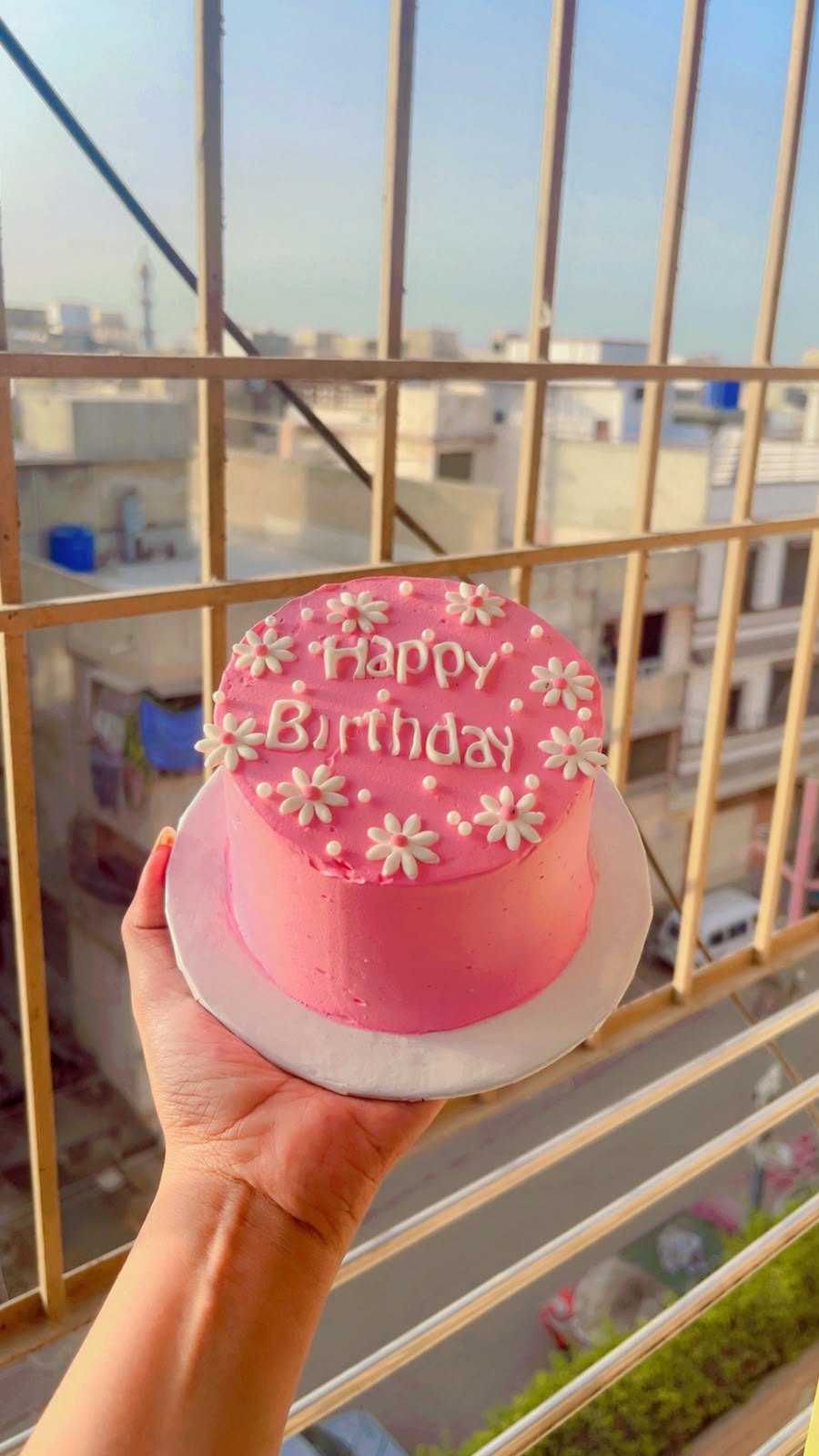 Pink Daisy Dream - Bento Cake